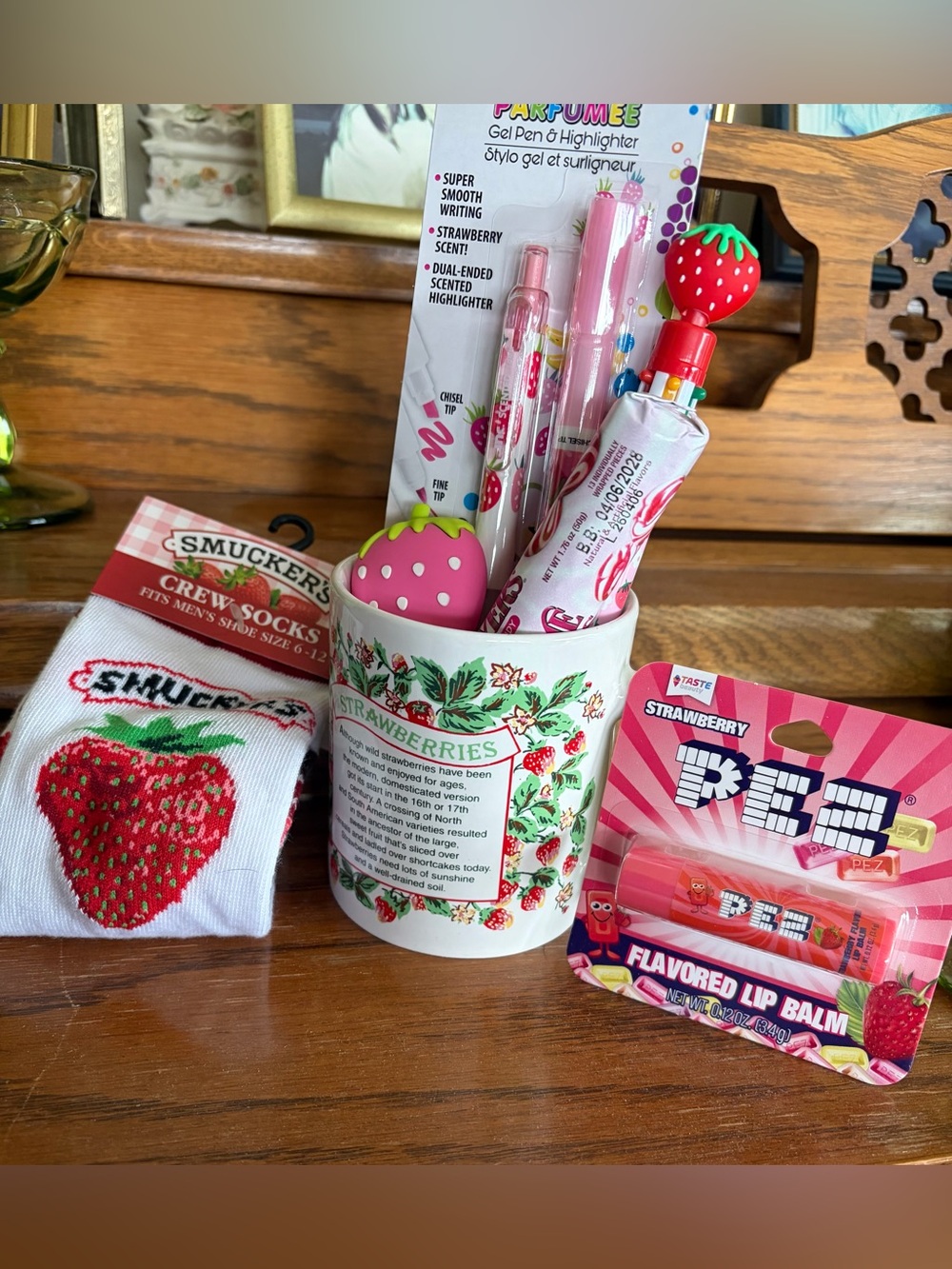 Vintage Strawberries Coffee Mug Bundle Includes Seven Strawberry Themed Items!